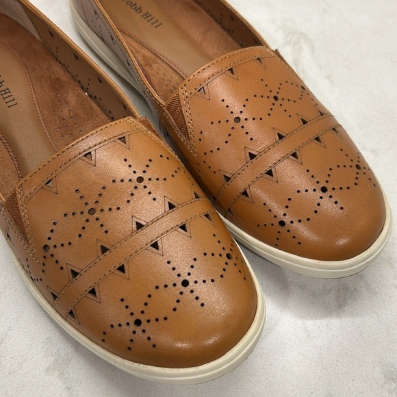 NEW COBB HILL Bailee Slip On Leather Tan - Picture 12 of 16